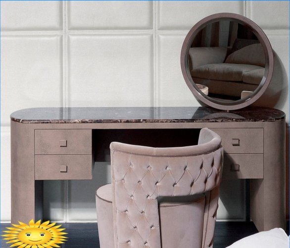Dressing table is an important detail in your interior