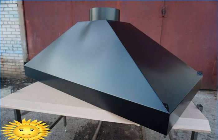 Exhaust umbrella for the barbecue: features, how to do it yourself