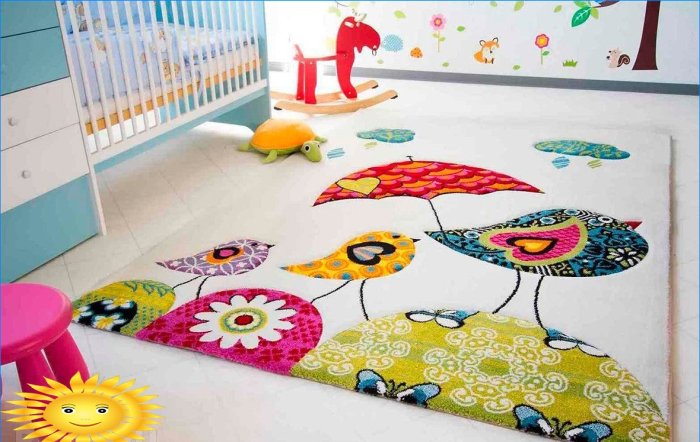 Floor covering for the nursery: options, pros, cons