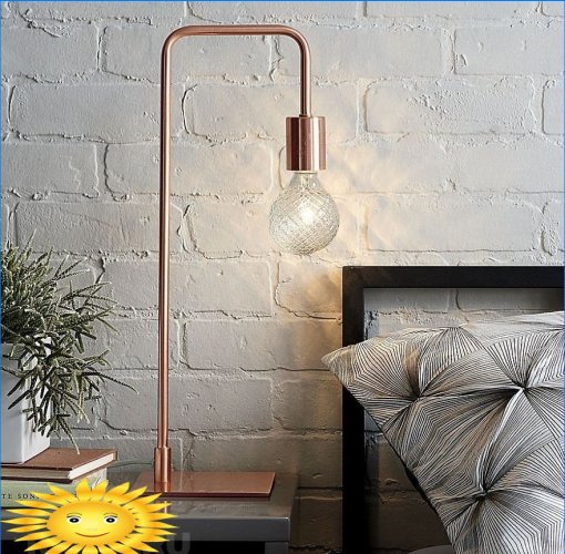 Floor lamps and table lamps: photo selection
