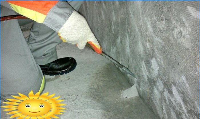 Foundation injection waterproofing
