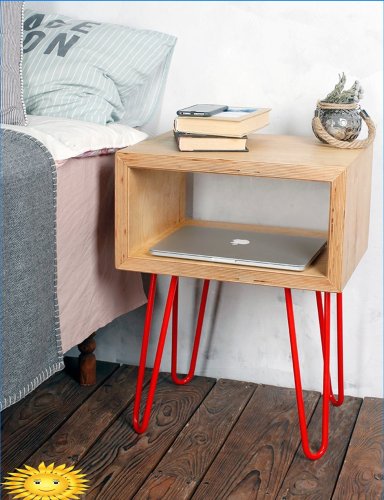 Furniture on stiletto legs: features and examples
