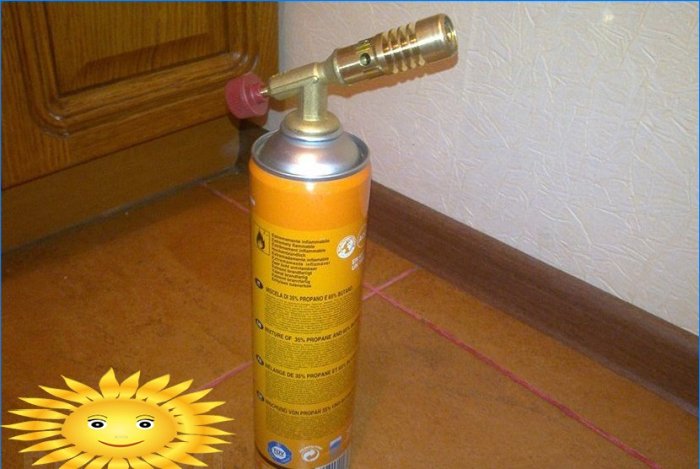 Gas burner on a can. Choice, use
