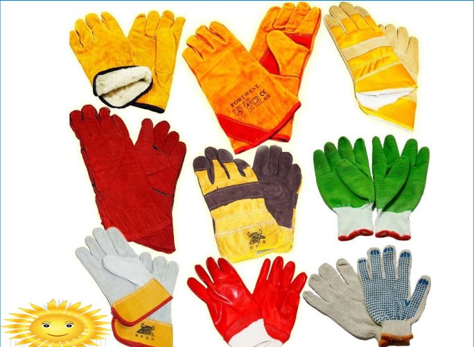 Gloves, mittens, leggings for repair and construction work