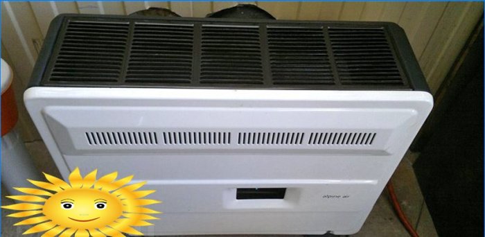 Heating devices. Natural gas gas convector