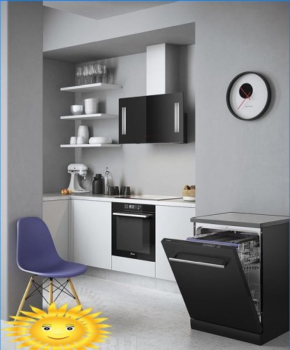 How to arrange household appliances in the kitchen