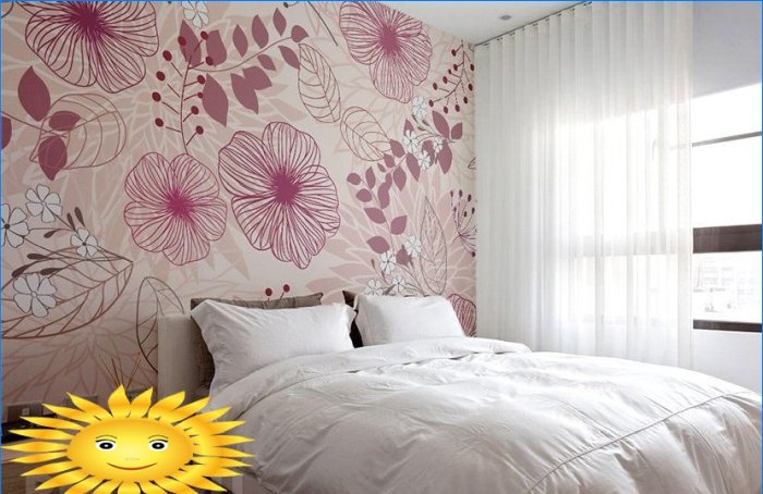 How to compensate for room imperfections with wallpaper