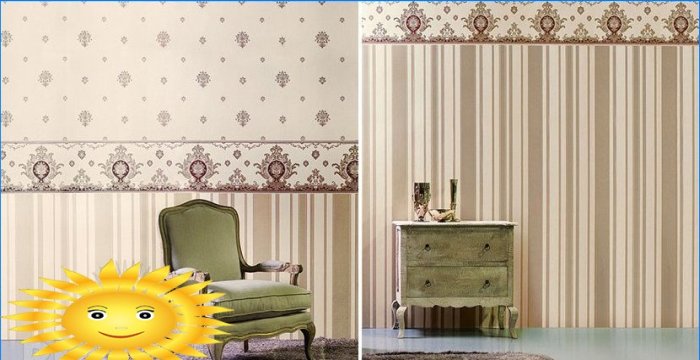 How to compensate for room imperfections with wallpaper