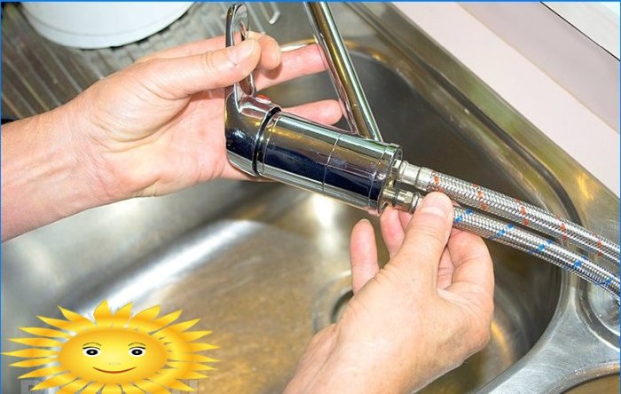 How to install a faucet in the kitchen and bathroom
