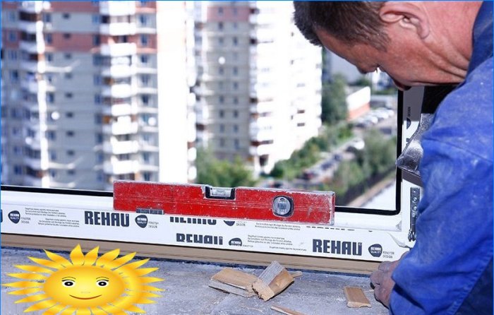 How to install a plastic PVC window with your own hands