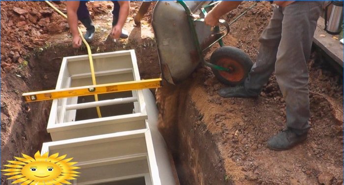 How to install a septic tank with your own hands with a high GWL
