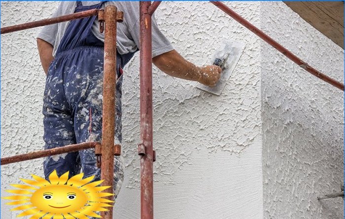How to insulate a facade with plaster