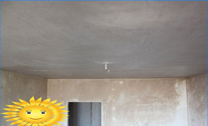 How to level the ceiling with plaster with your own hands