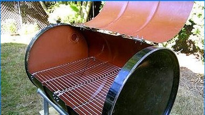 Barbecue from a barrel