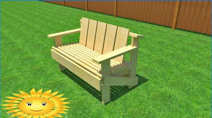 How to make a garden bench yourself