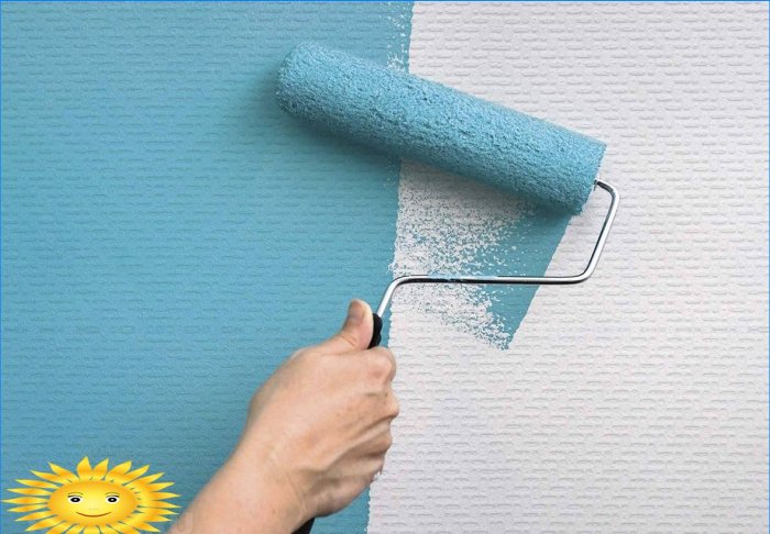 How to paint wallpaper: choosing wallpaper and paint