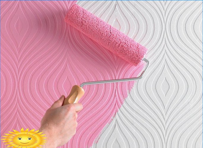 How to paint wallpaper: choosing wallpaper and paint