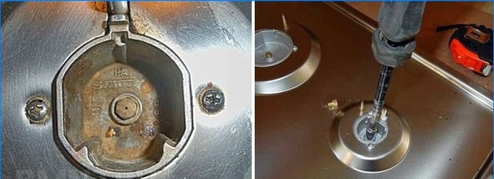 Replacing the jets on the gas stove