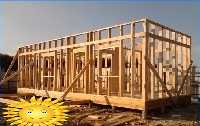 How to quickly and economically build a bath. Frame construction technology
