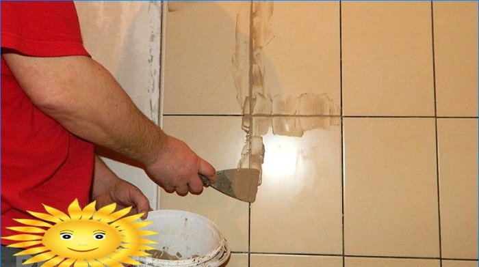 How to stick tiles on the wall
