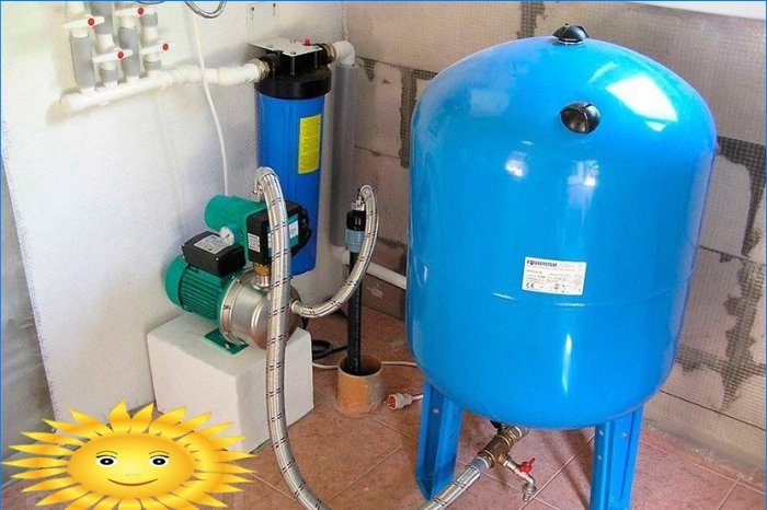 Hydraulic accumulator for water supply systems: device, membrane replacement