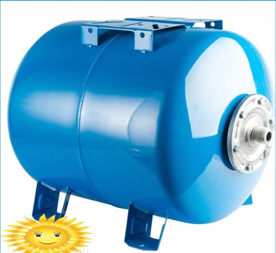 Hydraulic accumulator for water supply systems: device, membrane replacement