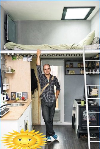 Loft bed for adults: photo examples
