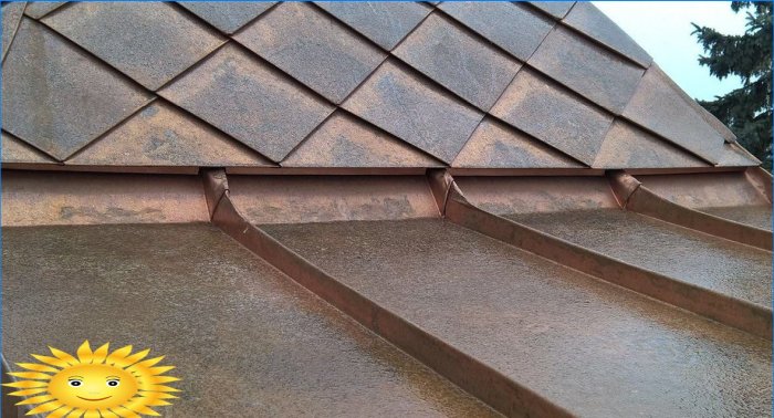 Metal roof: checkerboard or scale roof