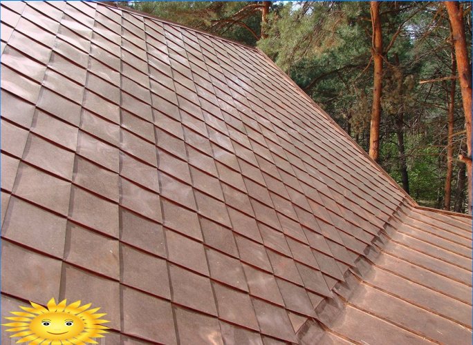 Metal roof: checkerboard or scale roof