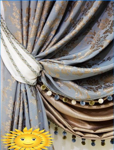 Modern ideas for decorating curtains