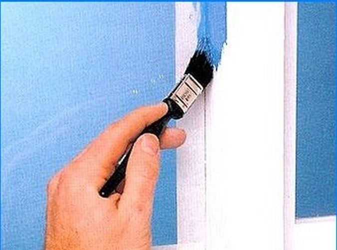 Painting wooden windows