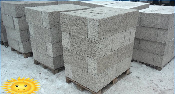Polystyrene concrete blocks