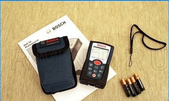 Complete set of laser tape measure Bosch DLE 50 Professional