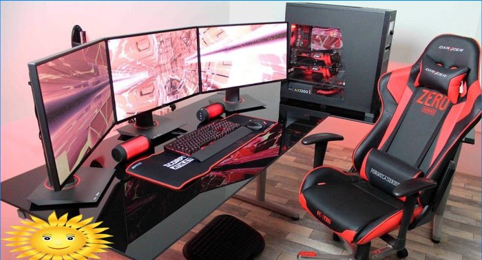 Room of a fan of computer games or how to decorate an interior for a gamer