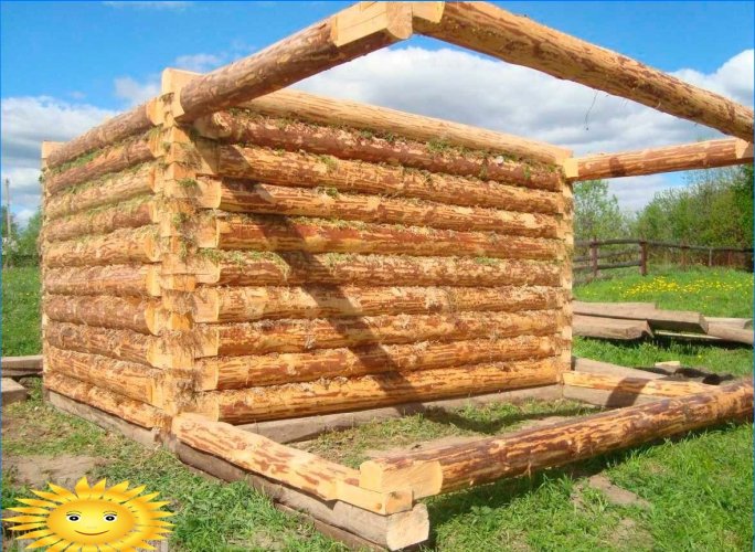 Round and chopped logs - what to choose for building a house