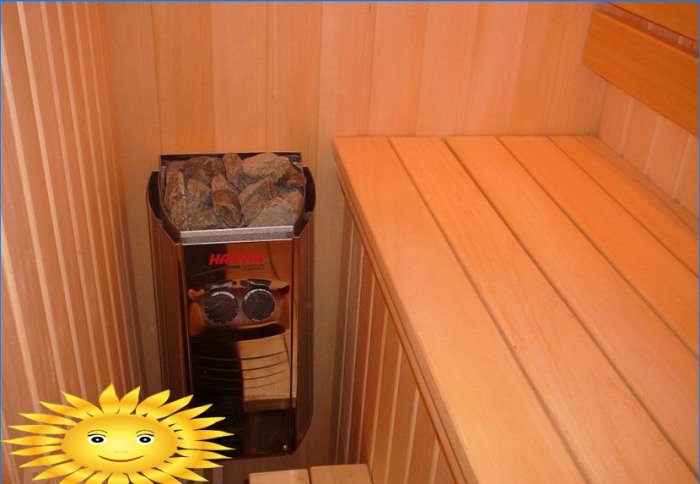 Sauna in the apartment