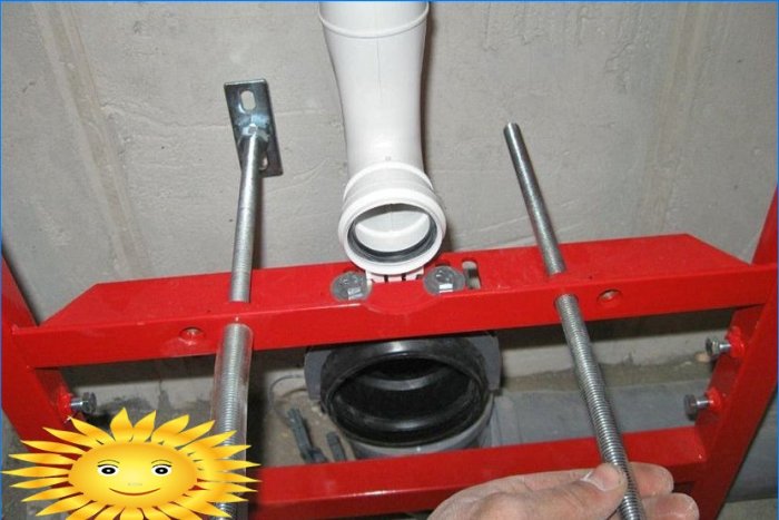 Suspended toilet with installation: selection and installation