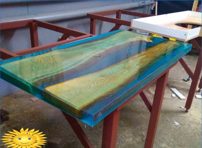 Tables, epoxy resin countertops