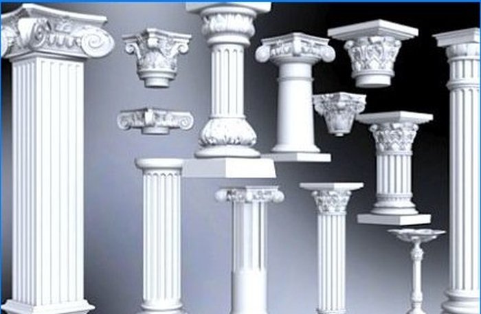 Different types of architectural orders