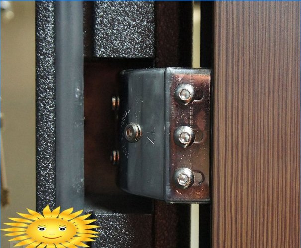 What are the types of door hinges
