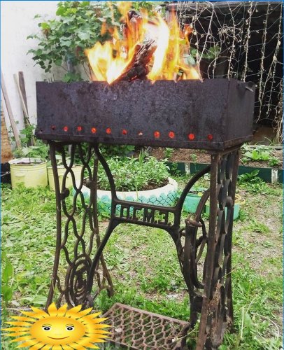 Brazier from a sewing machine
