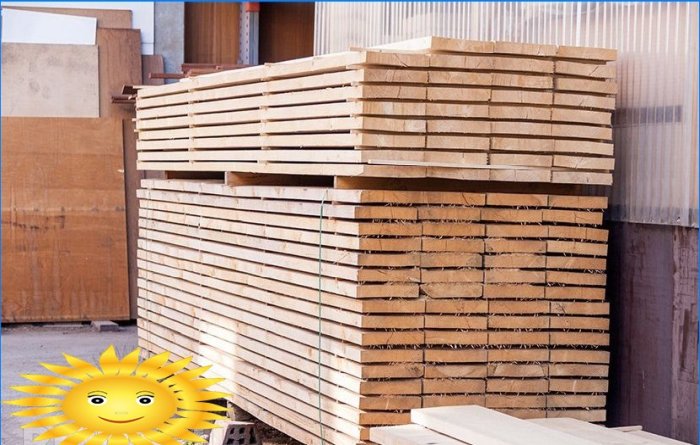 Wood protection. How to store lumber