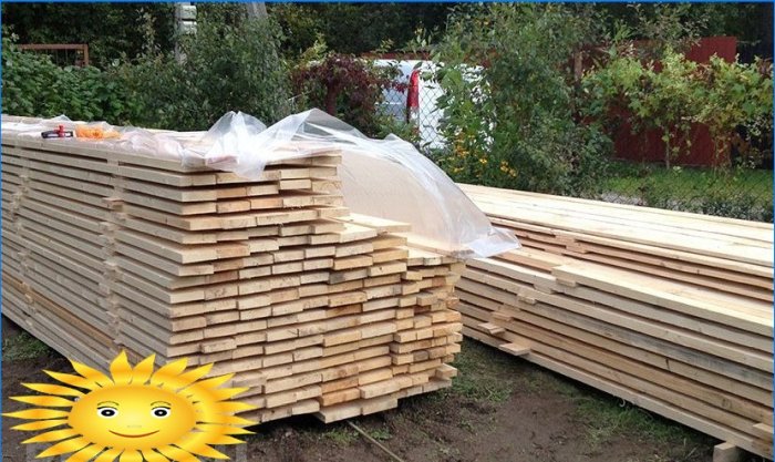 Wood protection. How to store lumber
