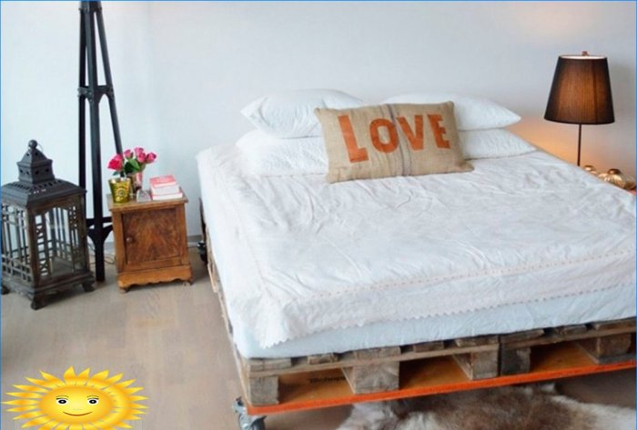 Ideas for creating a pallet bed