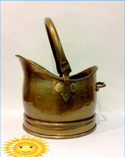 Brass ash bucket