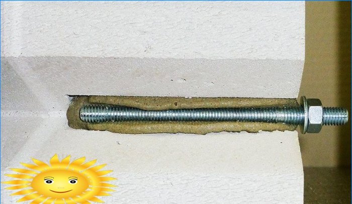 Anchor bolts. Chemical and mechanical fastening