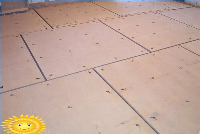Choosing plywood for the floor