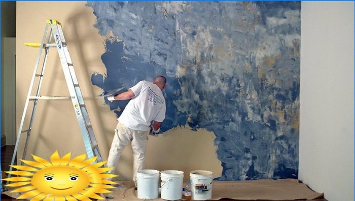 DIY interior wall decoration: decorative plaster