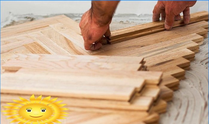 DIY repair, sanding and sanding of parquet flooring