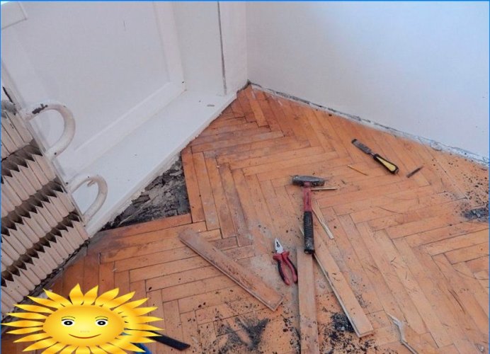 How to disassemble parquet with your own hands